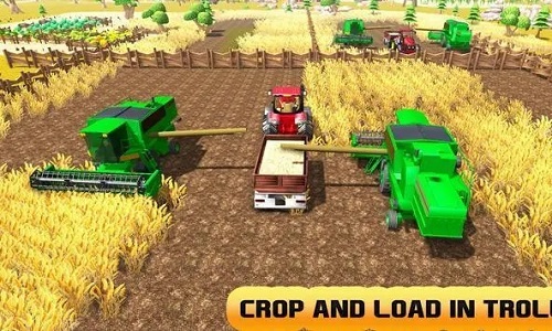 模拟收割机农场游戏