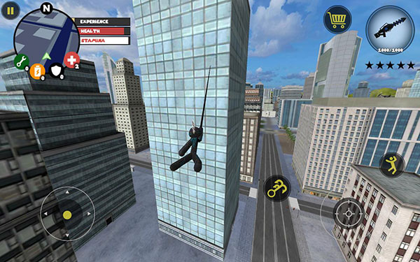 火柴人绳索英雄破解版999999钻999999金币(2)