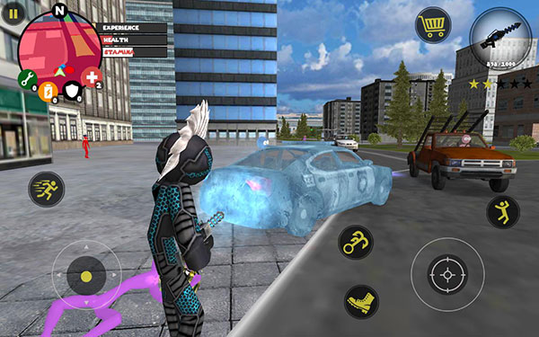 火柴人绳索英雄破解版999999钻999999金币(1)