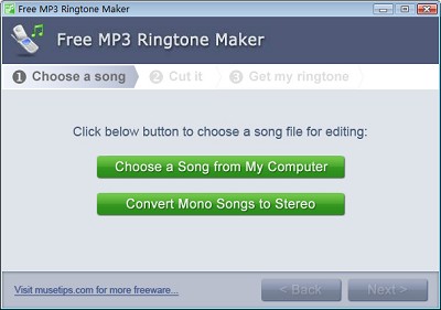 Free MP3 Ringtone Maker 手机铃声制作教程