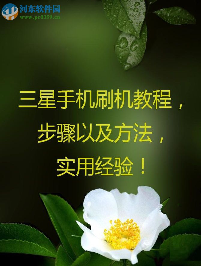 三星手机刷机的方法