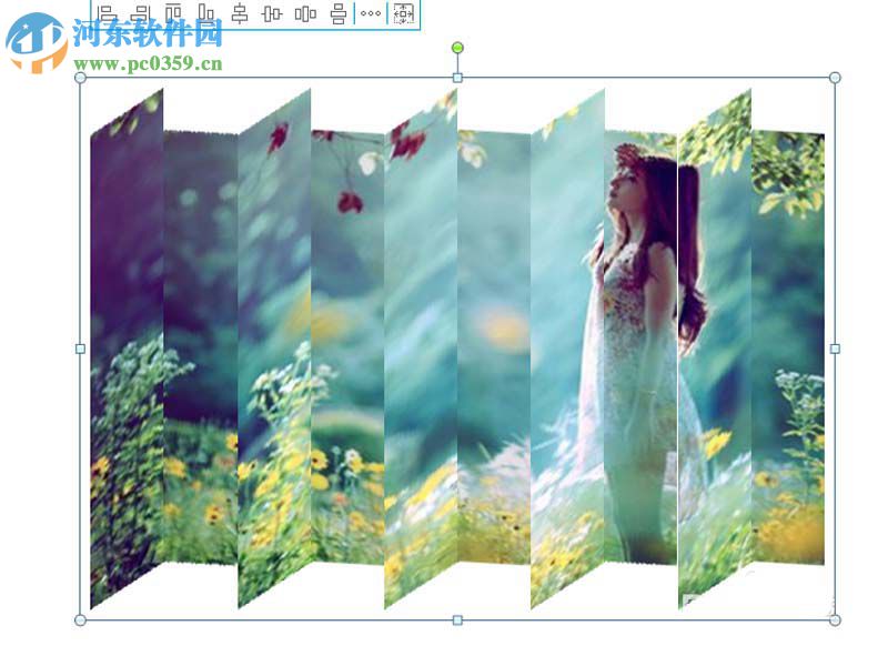 ppt图片折叠效果制作教程