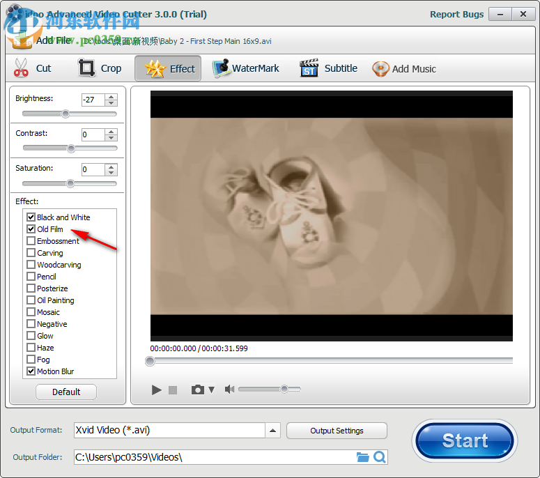 idoo Video Cutter给视频添加特效的方法