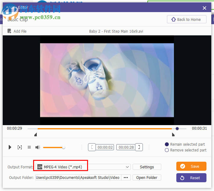 Apeaksoft Video Editor剪切视频的方法