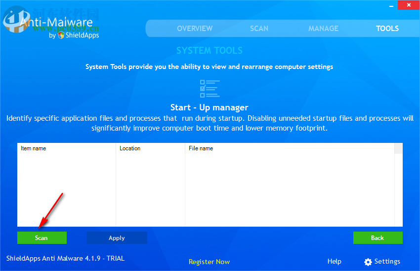 ShieldApps Anti-Malware如何禁止电脑软件自启