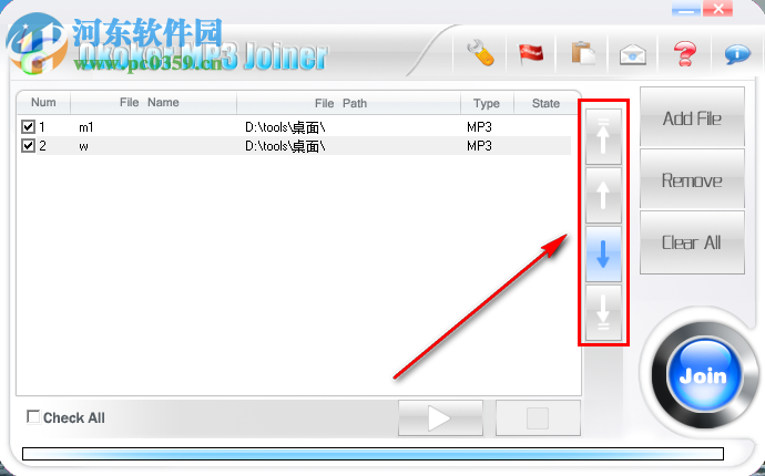 Okoker MP3 Joiner合并两个音频文件的方法