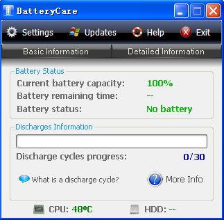 BatteryCare(笔记本电脑电池监控软件) 0.9.32.0 绿色版