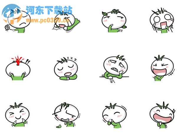 白小葱QQ表情包