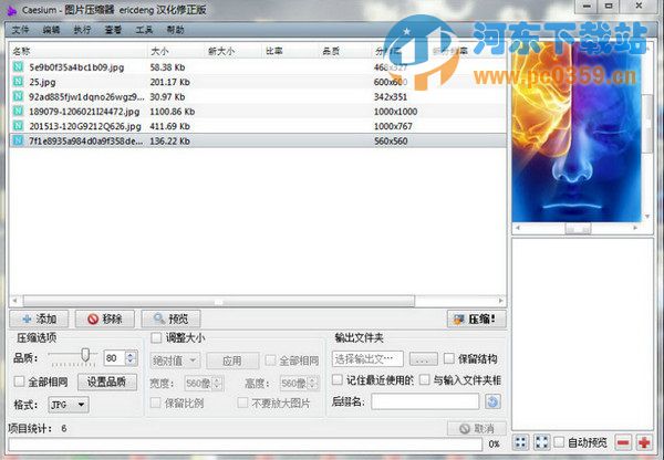 Caesium(批量压缩图片大小软件) 1.7.0 中文绿色单文件版