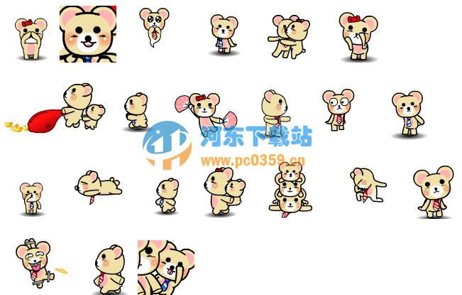 领带熊QQ表情包