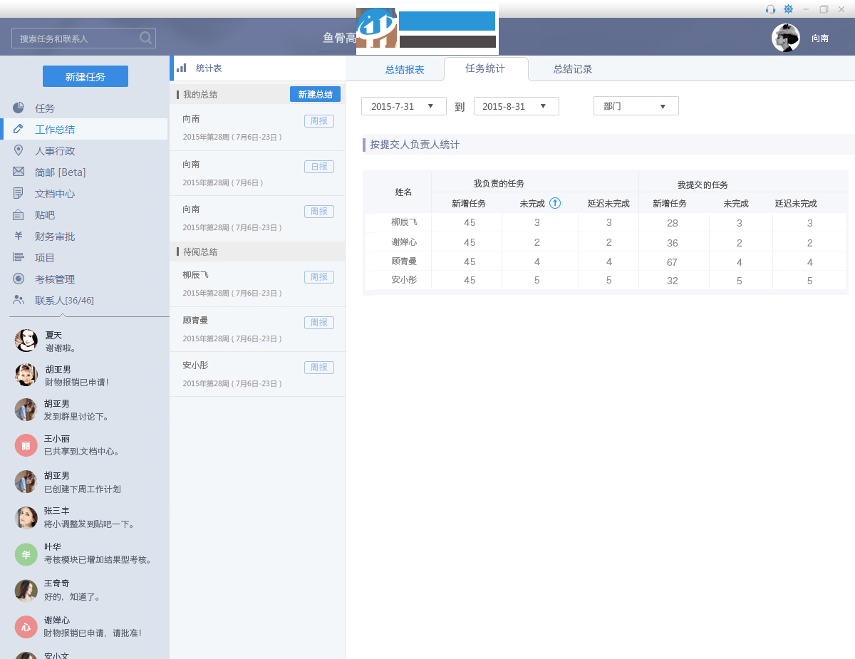 鱼骨企业工作平台