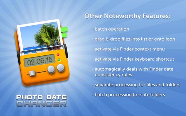 Photo Date Changer for Mac版 1.24