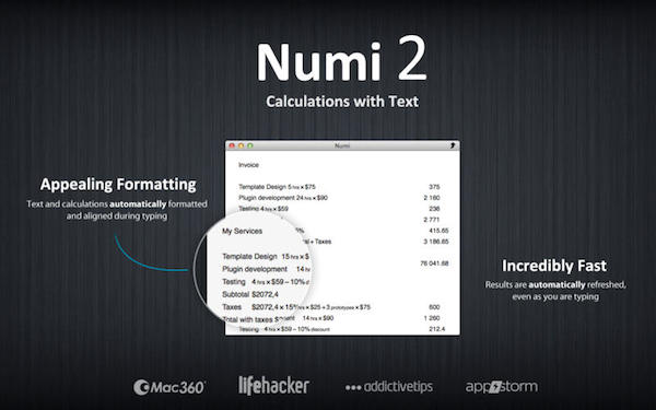 Numi 2 for mac版 3.0b11