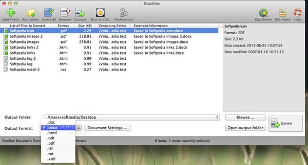 Doxillion文档转换器Mac版 2.45