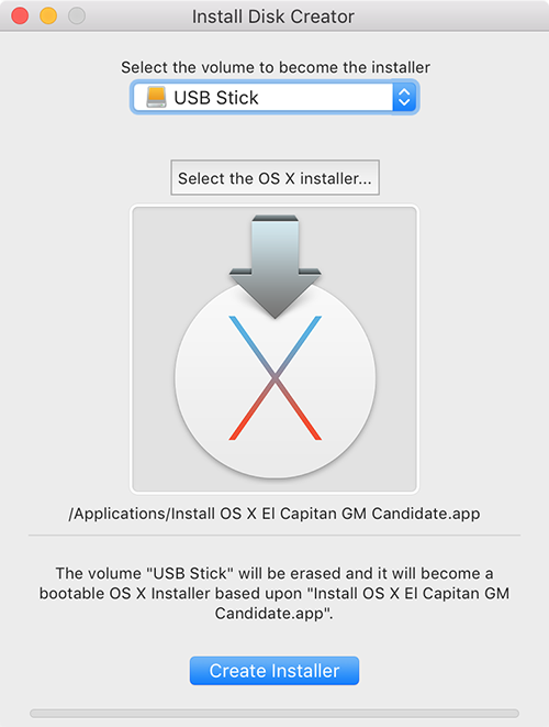 Install Disk Creator Mac版 1.0