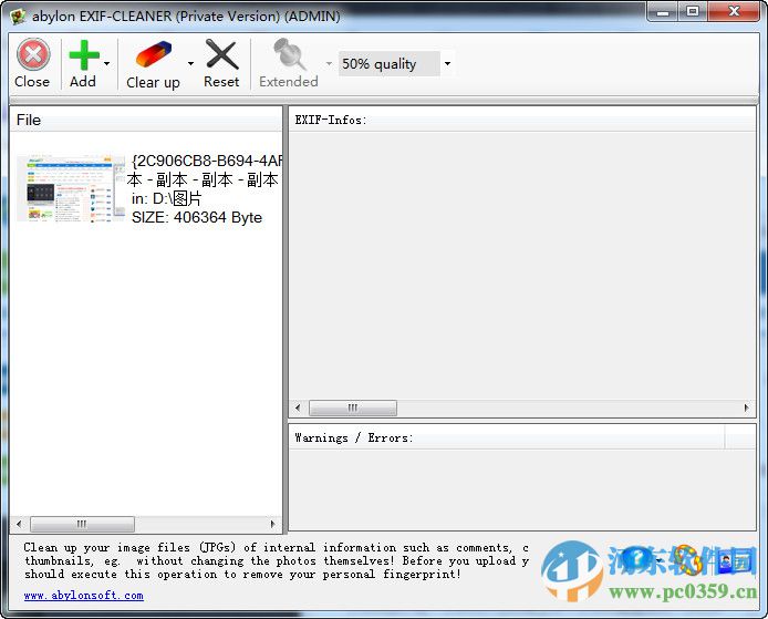 ABYLON EXIF CLEANER (图片EXIF信息编辑) 3.0.0 官方版