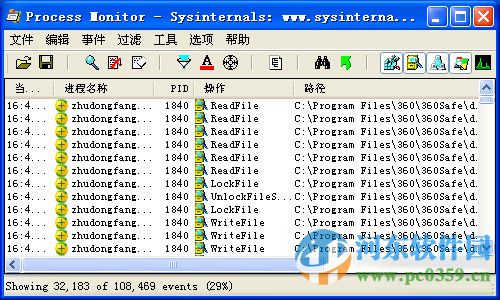 Process Monitor系统进程监视器 3.52 中文版