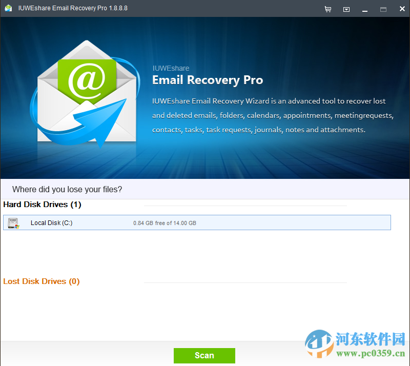 Email Recovery Pro(电子邮件<a href=/s/fanshanchu/ target=_blank class=infotextkey>文件恢复</a>) 1.8 破解版