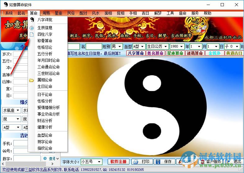 如意算命软件下载 1.0 绿色特别版