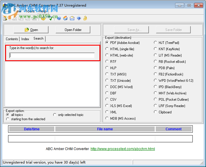 CHM电子文档转换器(ABC Amber CHM Converter)下载 7.37 中文版