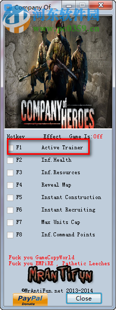 英雄连通用七项修改器下载 2.700.2.42 绿色免费版