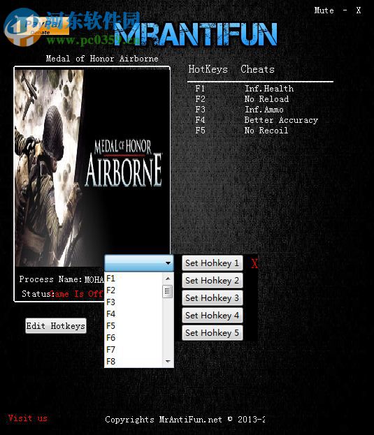 荣誉勋章：空降神兵+5项修改器 1.3 免费版