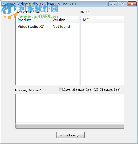 会声会影x7卸载清理工具下载(Corel VideoStudio X7 Clean-up Tool) 1.1 绿色版