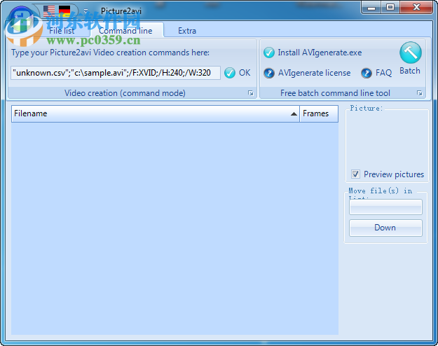 Picture2avi(图片转换为avi格式视频) 2.6.4 免费版
