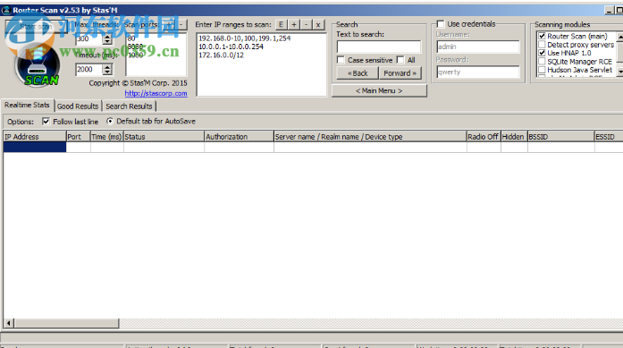 国外路由器密码扫描工具Routescan 2.53 绿色免费版(原版+汉化)
