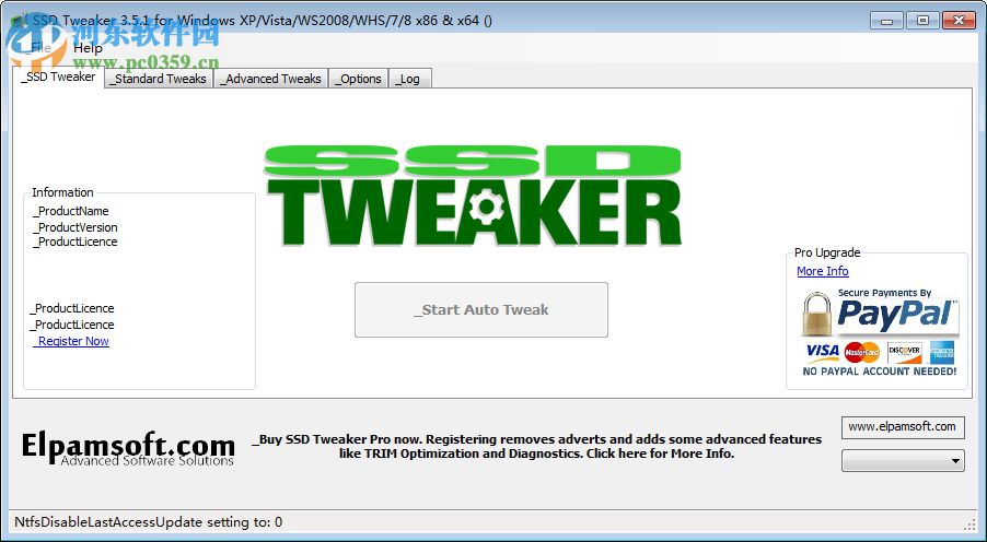 ssd tweaker免注册码(固态硬盘优化软件)下载 4.0.1 免费版