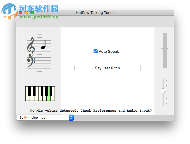 Talking Tuner mac(乐器调音软件) 1.0.104