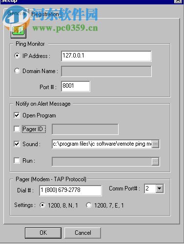 Ping Monitor下载(网速监视工具) 6.9 绿色免费版