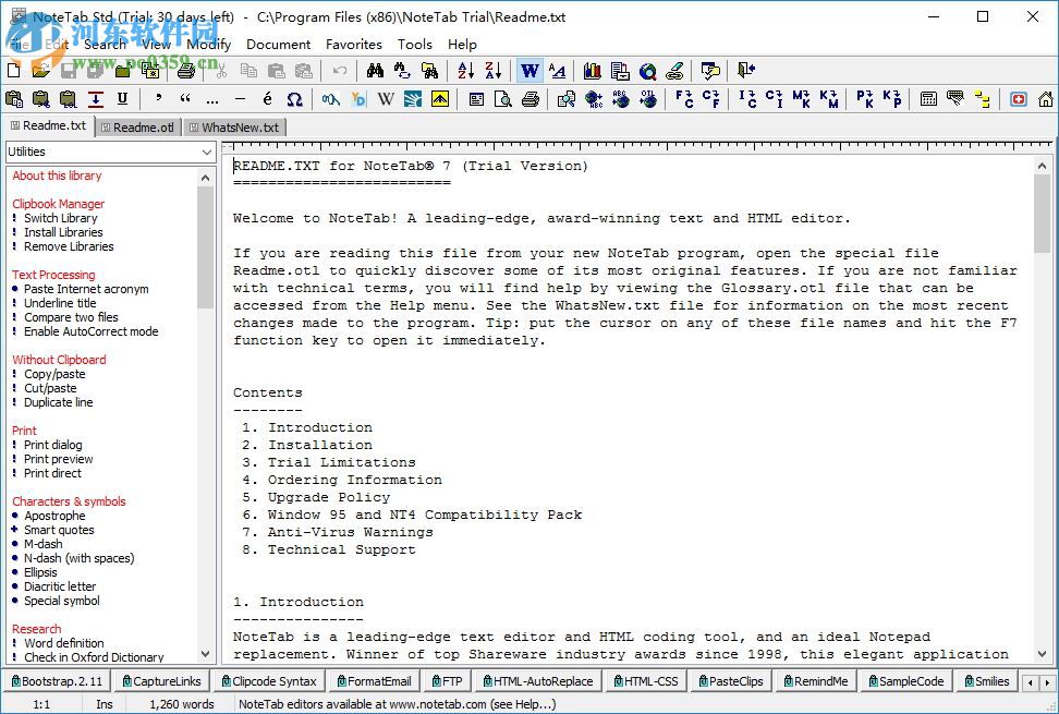 NoteTab pro(超文本编辑器) 7.2 官方版