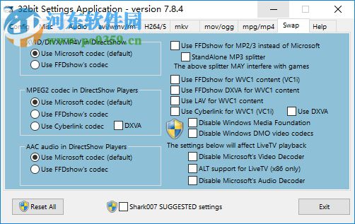 Shark007 Advanced Codecs(3D视频解码器) 8.4.7 官方版