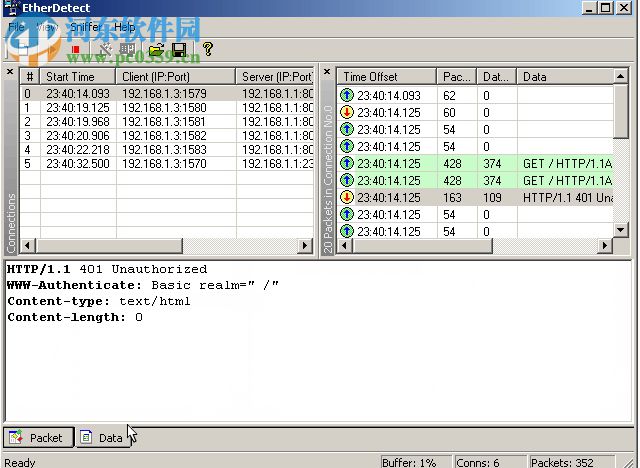EtherDetect Packet Sniffer 1.2 汉化版