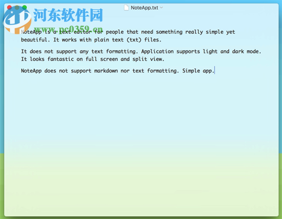NoteApp纯文本编辑器 for Mac 1.0