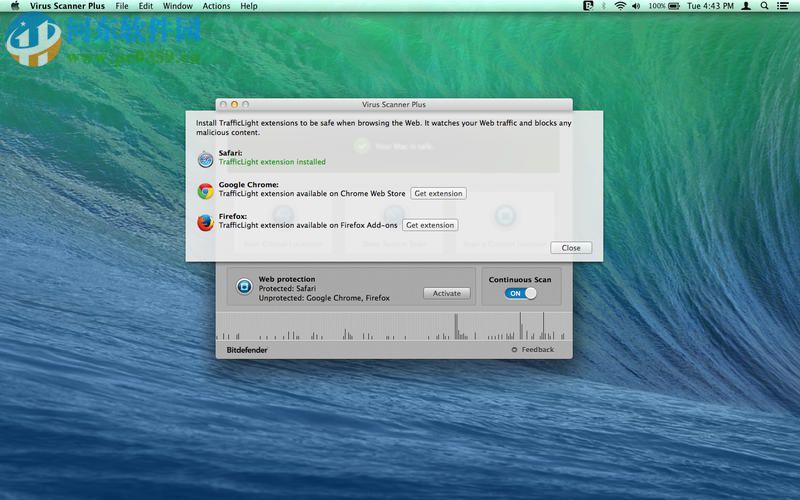 Virus Scanner Plus for Mac（病毒查杀软件） 3.9