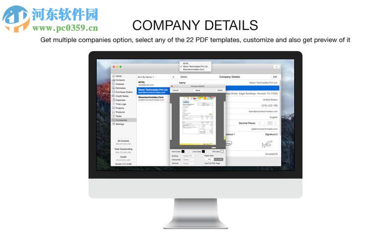 Moon Invoice Pro for Mac 1.5.5