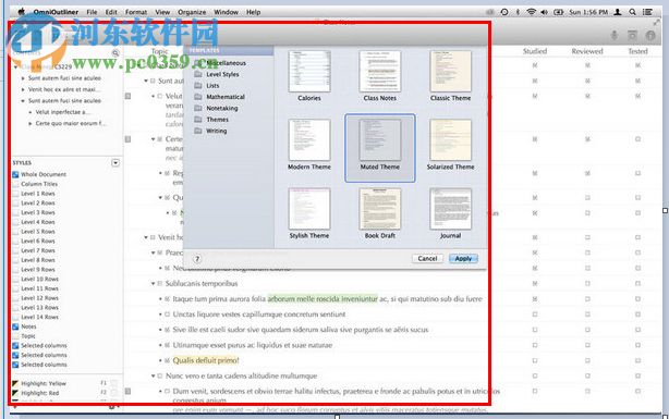 Omnioutliner pro 4 for Mac(思维导图软件) 5.1.1