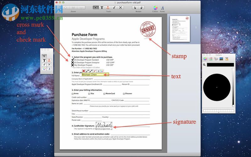 PDF Form Filler for Mac（<a href=/y/pdfbianjiqi/ target=_blank class=infotextkey>pdf编辑器</a>） 2.2.3