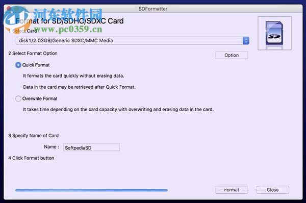 SDFormatter for Mac（sd卡修复工具） 4.0