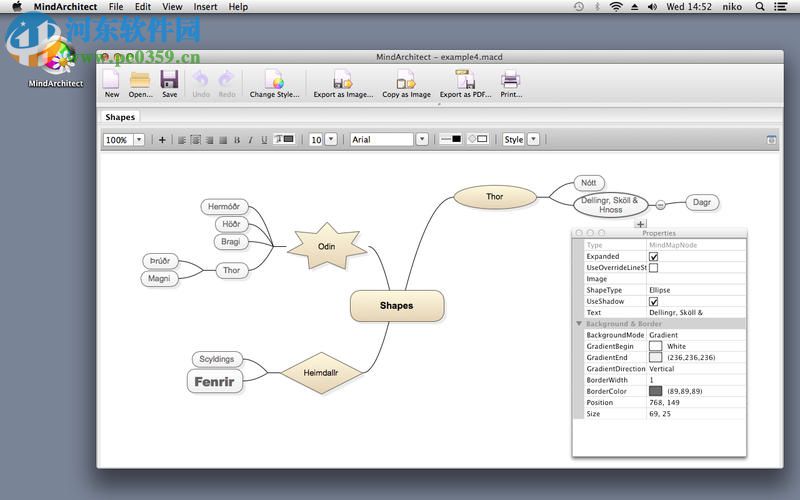 MindArchitect for Mac（思维导图软件） 1.0