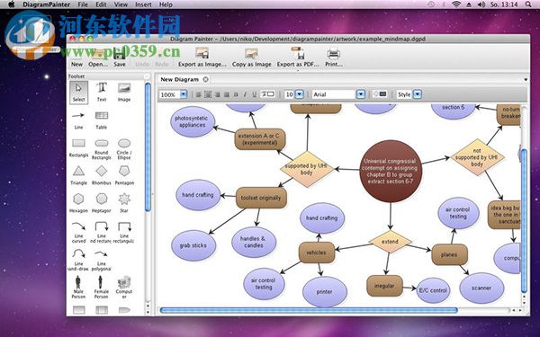 DiagramPainter for Mac（流程图制作软件） 1.1.0