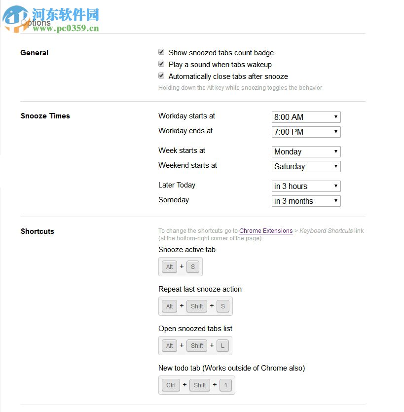 Tab Snooze(chrome标签页管理插件) 0.8.5 官方版
