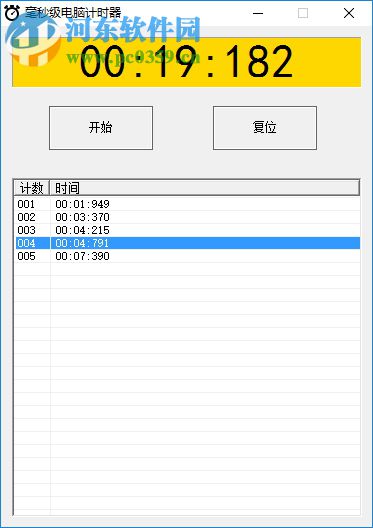 毫秒级电脑计时器下载 1.0.0.1 绿色版