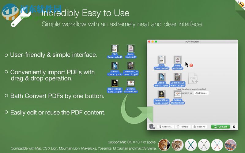 PDF to Excel for Mac(pdf转excel转换器) 1.7 免费版