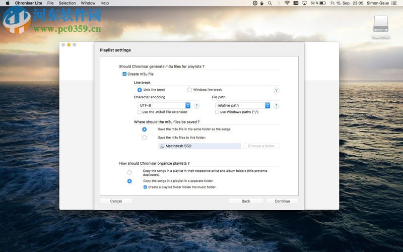 Chronisar精简版 for mac( iTunes音乐同步工具) 1.0 免费版