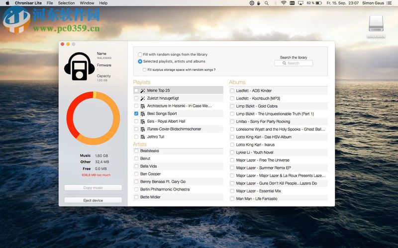 Chronisar精简版 for mac( iTunes音乐同步工具) 1.0 免费版