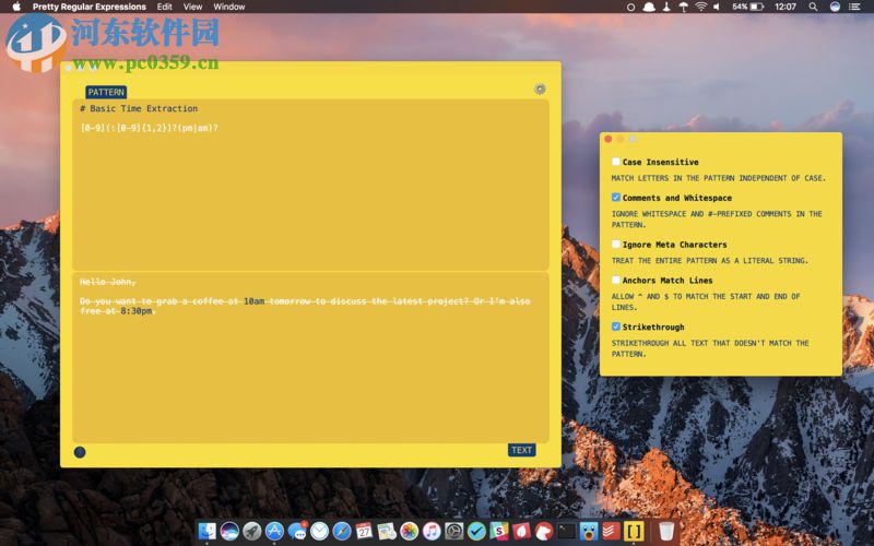 Pretty Regular Expressions for mac(正则表达式测试工具) 1.0.1 官方版