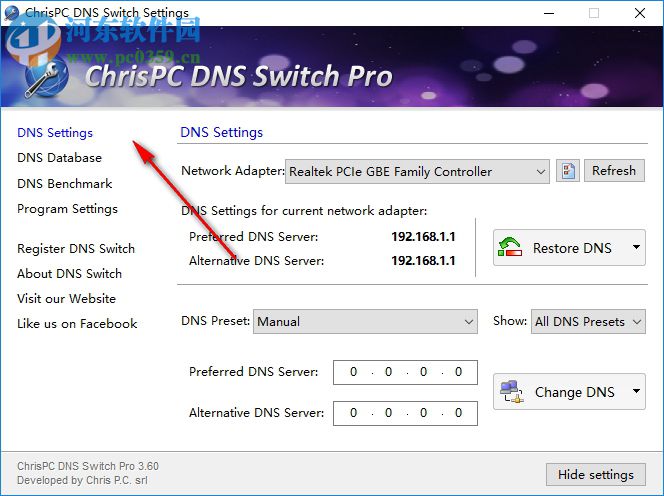 ChrisPC DNS Switch Pro(DNS切换工具) 3.60 免费版